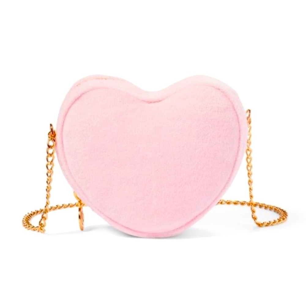 💖 Stoney Clover Lane x Target Terry Cloth Heart Crossbody Bag Purse NWT